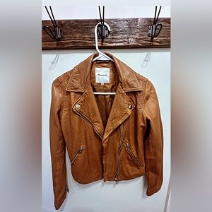 Madewell Washed Leather Motorcycle Jacket